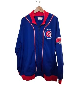 Mitchell & Ness Chicago Cubs Cooperstown Collection Track Jacket 2XL Full